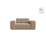 Chicago Sessel aus Samt in Beige (Venus 2928), 132x102 cm von Cosmopolitan Design – Bild 1