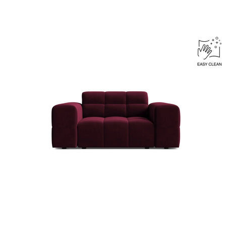 Chicago Sessel aus Samt in Burgund (Venus 2932), 132x102 cm von Cosmopolitan Design – Bild 1