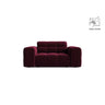 Chicago Sessel aus Samt in Burgund (Venus 2932), 132x102 cm von Cosmopolitan Design – Bild 1