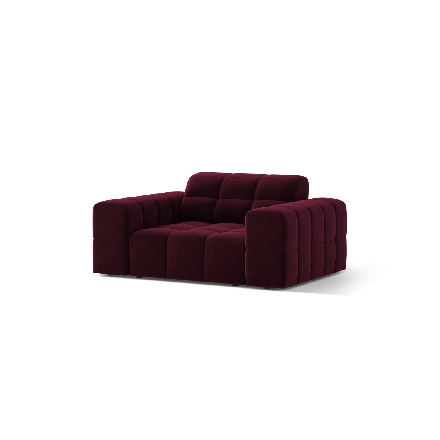 Chicago Sessel aus Samt in Burgund (Venus 2932), 132x102 cm von Cosmopolitan Design – Bild 3