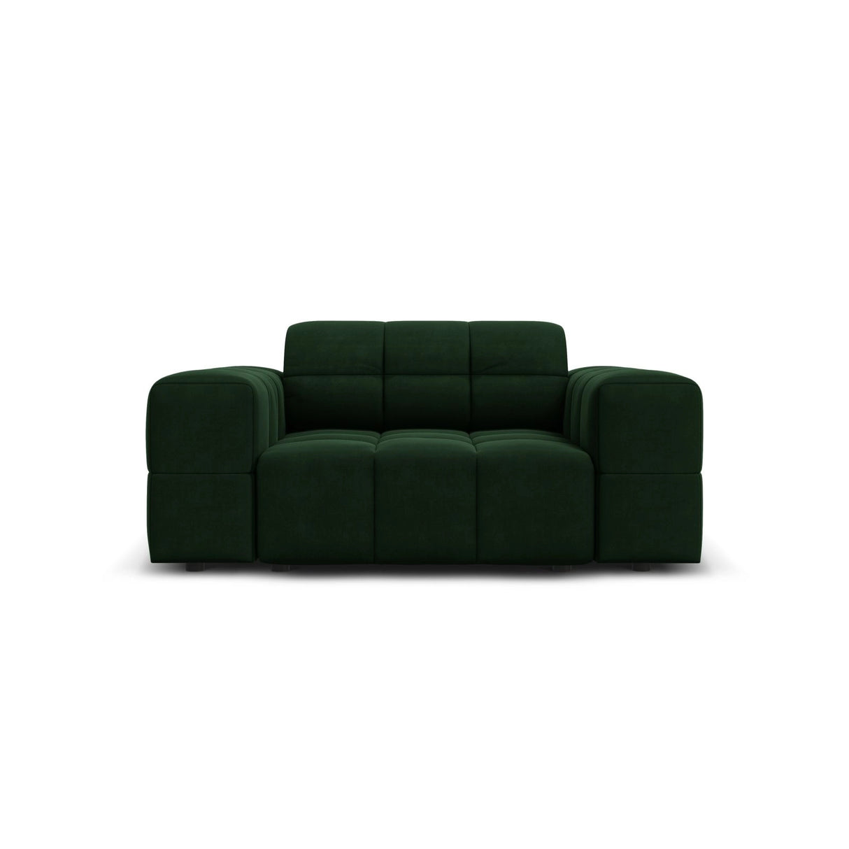 Chicago Sessel aus Samt in Flaschengrün (Bluvel 78), 124x102x70 cm von Cosmopolitan Design – Bild 1