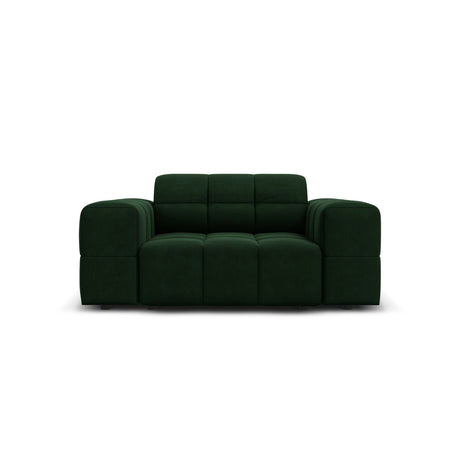 Chicago Sessel aus Samt in Flaschengrün (Bluvel 78), 124x102x70 cm von Cosmopolitan Design – Bild 1