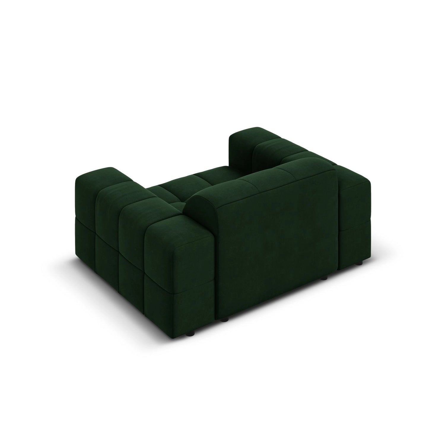 Chicago Sessel aus Samt in Flaschengrün (Bluvel 78), 124x102x70 cm von Cosmopolitan Design – Bild 5