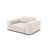 Chicago Sessel aus Samt in Hellbeige (Bluvel 22), 124x102x70 cm von Cosmopolitan Design – Bild 4