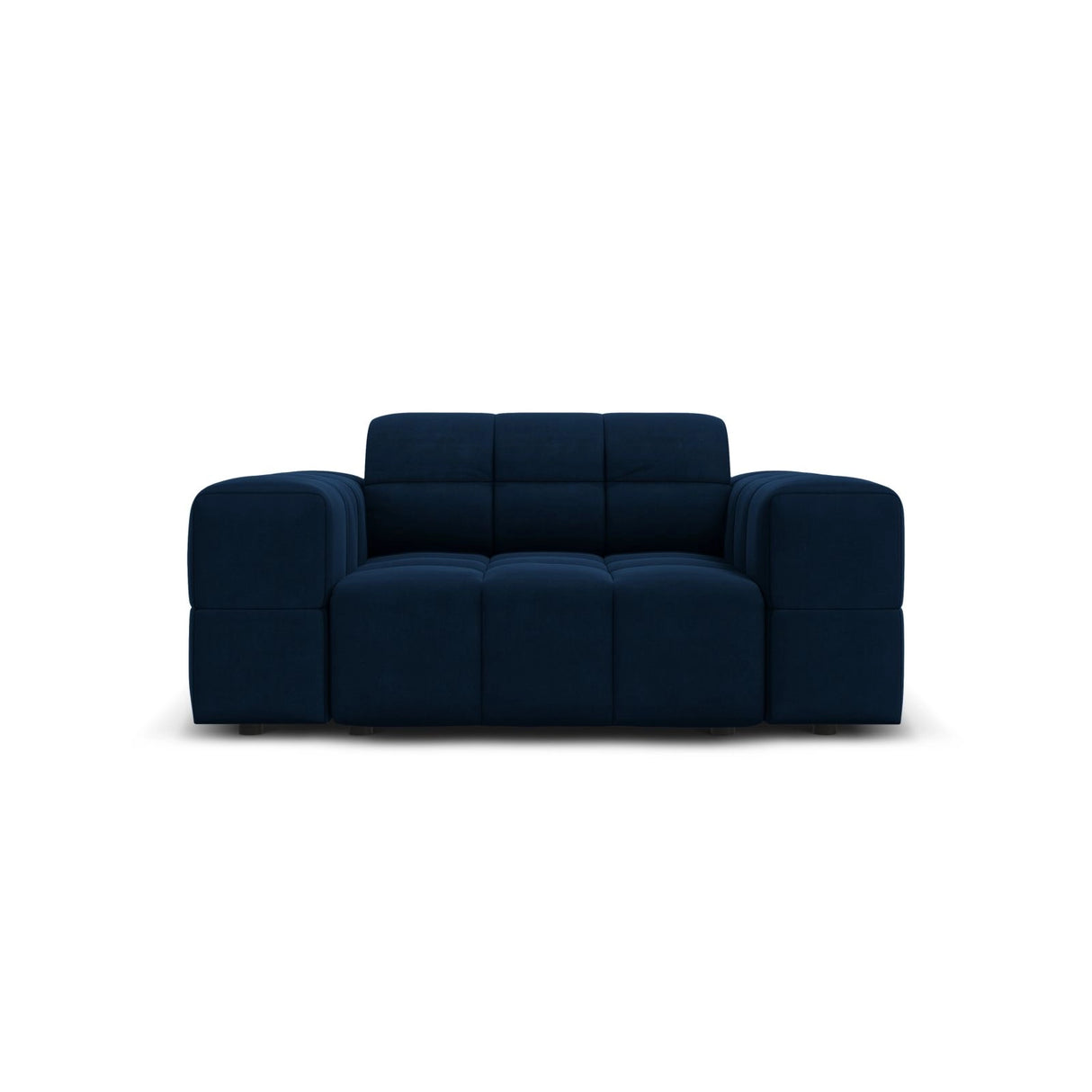 Chicago Sessel aus Samt in Königsblau (Bluvel 86), 124x102x70 cm von Cosmopolitan Design – Bild 1