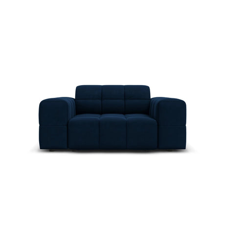 Chicago Sessel aus Samt in Königsblau (Bluvel 86), 124x102x70 cm von Cosmopolitan Design – Bild 1