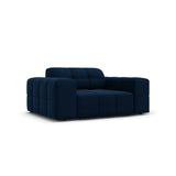 Chicago Sessel aus Samt in Königsblau (Bluvel 86), 124x102x70 cm von Cosmopolitan Design – Bild 3