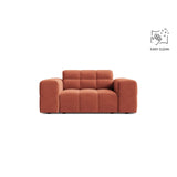 Chicago Sessel aus Samt in Koralle (Venus 2933), 132x102 cm von Cosmopolitan Design – Bild 1