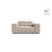Chicago Sessel aus Samt in Leichtes Beige (Venus 2927), 132x102 cm von Cosmopolitan Design – Bild 1