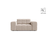 Chicago Sessel aus Samt in Leichtes Beige (Venus 2927), 132x102 cm von Cosmopolitan Design – Bild 1