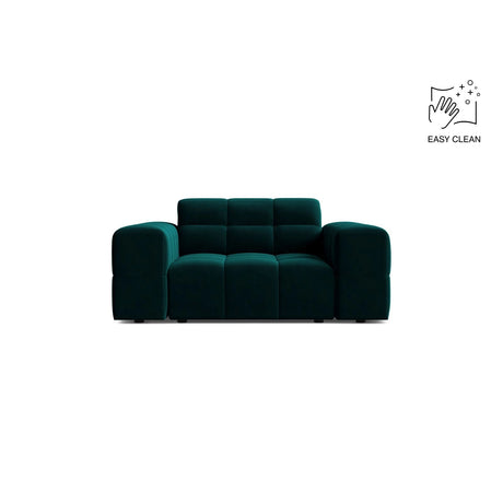 Chicago Sessel aus Samt in Tiefes Petrol (Venus 2911), 132x102 cm von Cosmopolitan Design – Bild 1