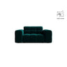 Chicago Sessel aus Samt in Tiefes Petrol (Venus 2911), 132x102 cm von Cosmopolitan Design – Bild 1
