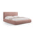 Colonel Bett mit Kopfteil und Stauraum aus Chenille in Rosa (Rebel 7), 160x200 cm von Cosmopolitan Design – Bild 1
