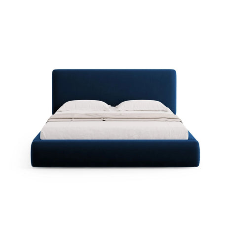 Colonel Bett mit Kopfteil und Stauraum aus Samt in Königsblau (Riviera 81), 140x200 cm von Cosmopolitan Design – Bild 4