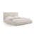 Colonel Bett mit Kopfteil und Stauraum aus Samt oder Chenille, 200x200 cm von Cosmopolitan Design – Bild 1