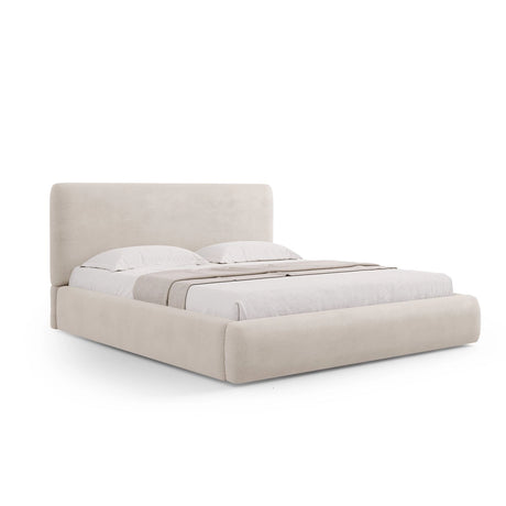 Colonel Bett mit Kopfteil und Stauraum aus Samt oder Chenille, 200x200 cm von Cosmopolitan Design – Bild 1