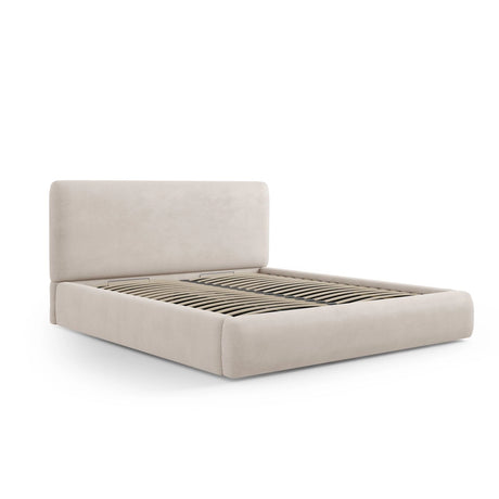 Colonel Bett mit Kopfteil und Stauraum aus Samt oder Chenille, 200x200 cm von Cosmopolitan Design – Bild 4