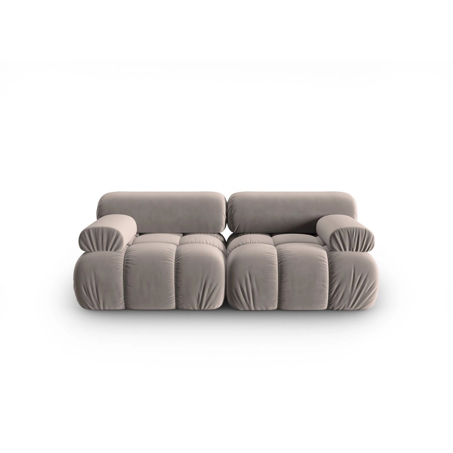 Cortina Modulares 2-Sitzer Sofa aus Samt in Cappuccino (Bluvel 40), 188x94 cm von Cosmopolitan Design – Bild 1