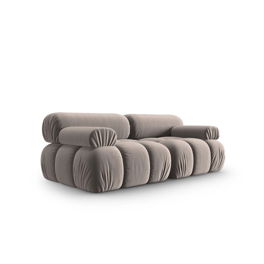 Cortina Modulares 2-Sitzer Sofa aus Samt in Cappuccino (Bluvel 40), 188x94 cm von Cosmopolitan Design – Bild 3