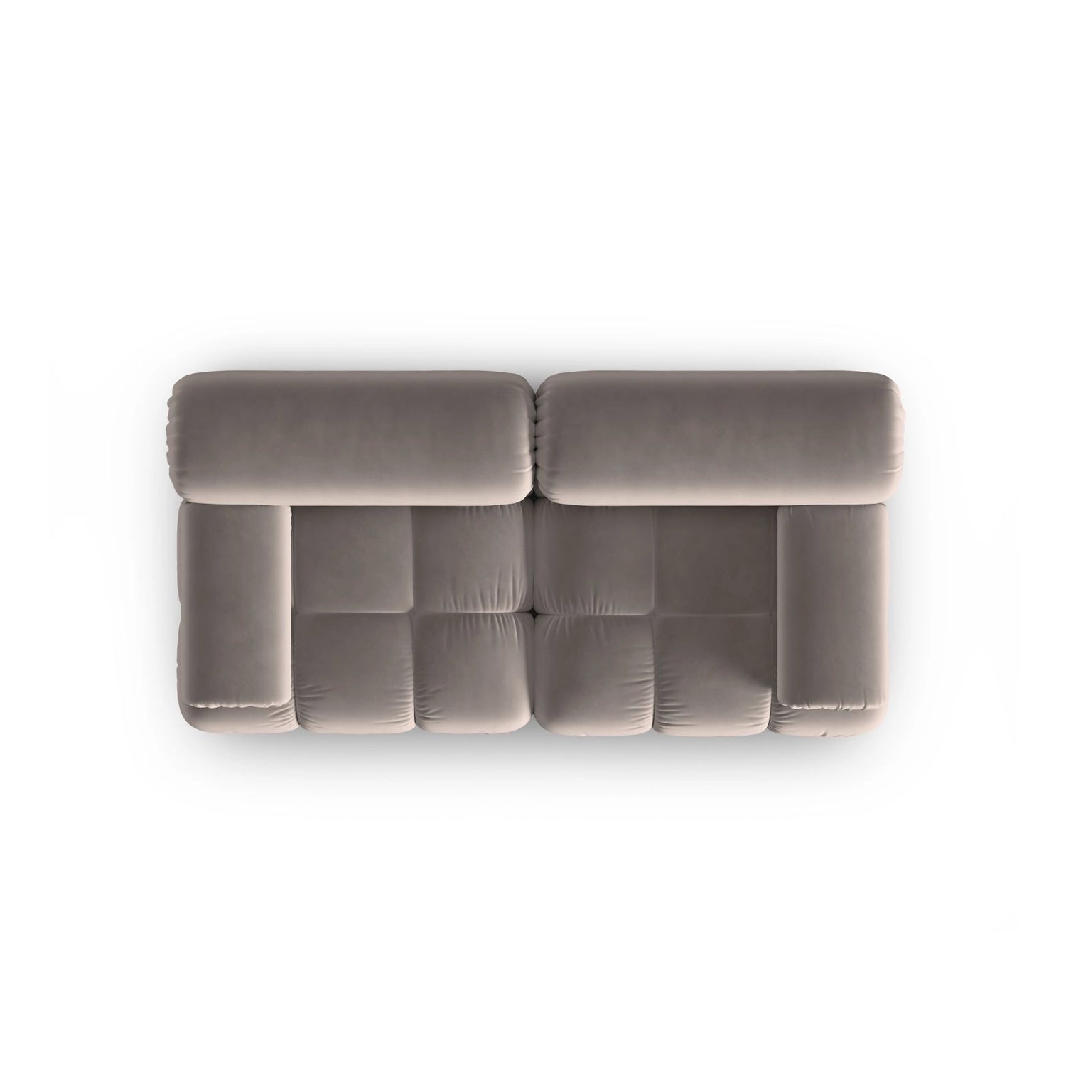 Cortina Modulares 2-Sitzer Sofa aus Samt in Cappuccino (Bluvel 40), 188x94 cm von Cosmopolitan Design – Bild 5