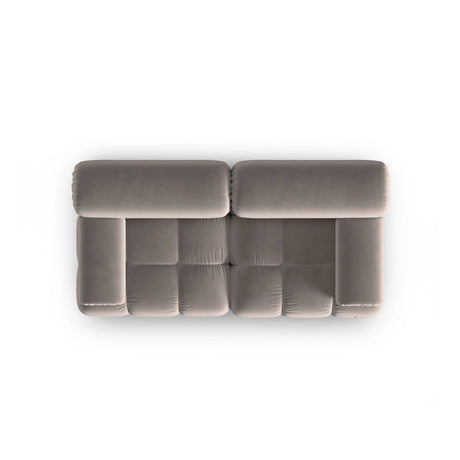 Cortina Modulares 2-Sitzer Sofa aus Samt in Cappuccino (Bluvel 40), 188x94 cm von Cosmopolitan Design – Bild 5