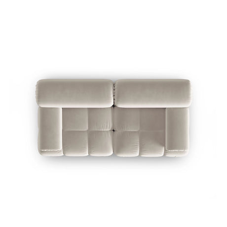Cortina Modulares 2-Sitzer Sofa aus Samt in Dunkelbeige (Bluvel 30), 188x94 cm von Cosmopolitan Design – Bild 5