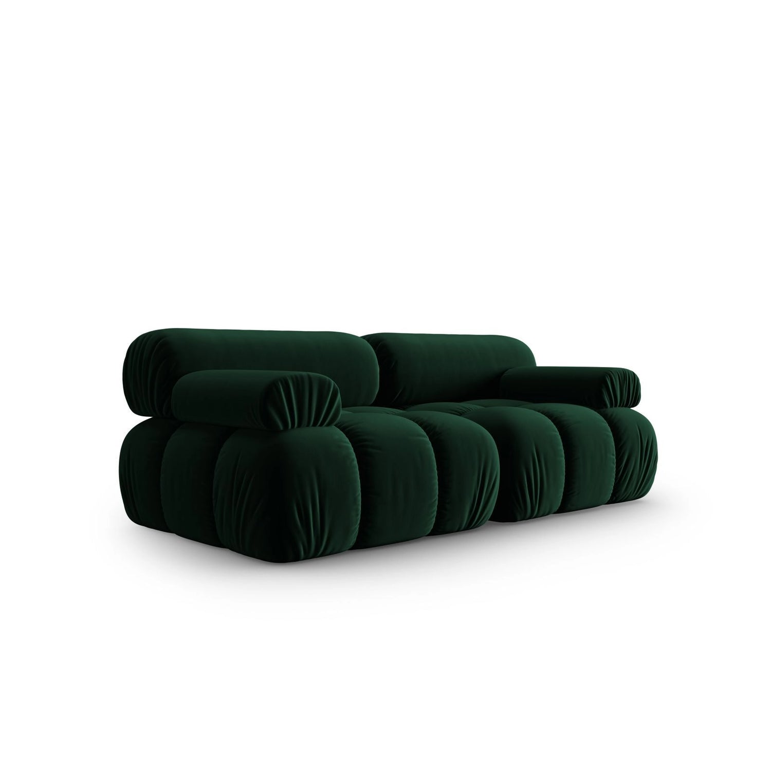 Cortina Modulares 2-Sitzer Sofa aus Samt in Flaschengrün (Bluvel 78), 188x94 cm von Cosmopolitan Design – Bild 3