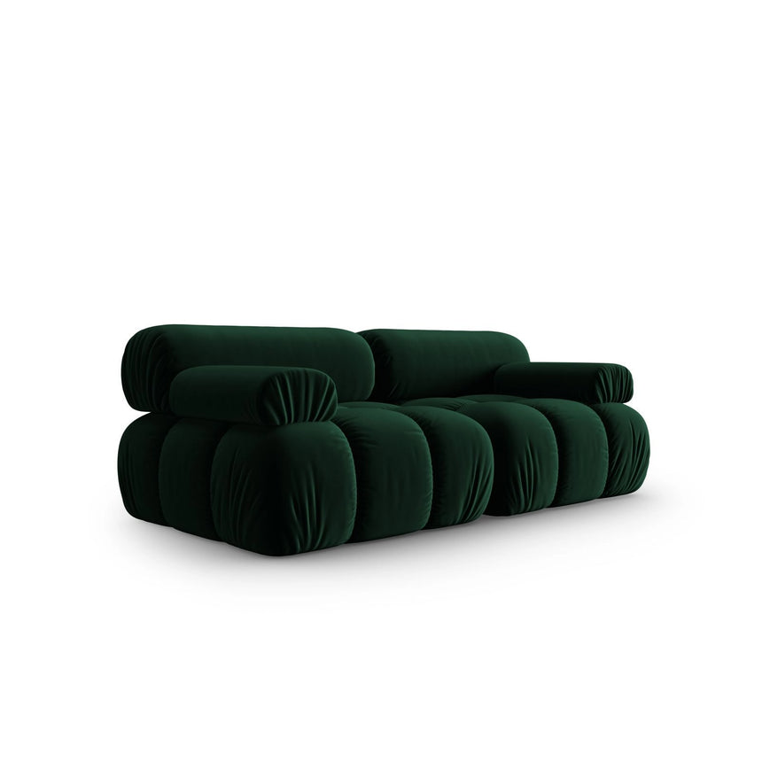 Cortina Modulares 2-Sitzer Sofa aus Samt in Flaschengrün (Bluvel 78), 188x94 cm von Cosmopolitan Design – Bild 3