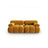 Cortina Modulares 2-Sitzer Sofa aus Samt in Gelb (Bluvel 68), 188x94 cm von Cosmopolitan Design – Bild 1