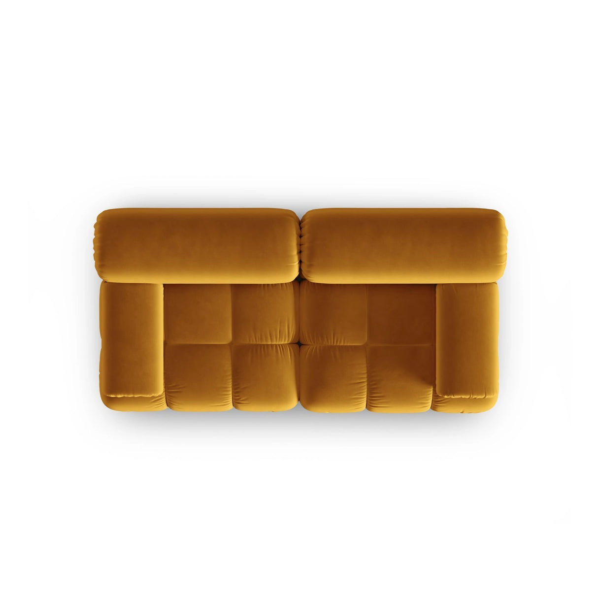 Cortina Modulares 2-Sitzer Sofa aus Samt in Gelb (Bluvel 68), 188x94 cm von Cosmopolitan Design – Bild 5