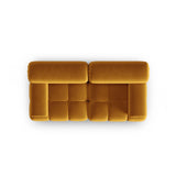 Cortina Modulares 2-Sitzer Sofa aus Samt in Gelb (Bluvel 68), 188x94 cm von Cosmopolitan Design – Bild 5