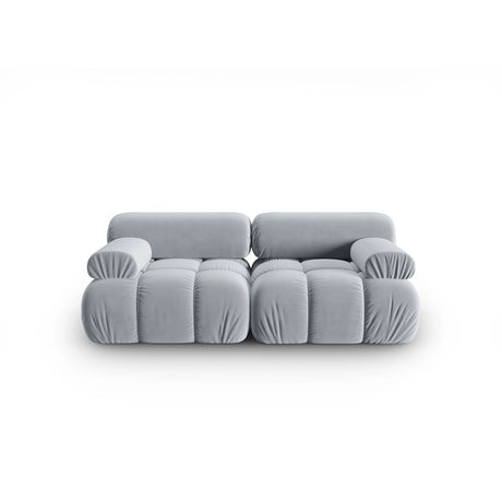 Cortina Modulares 2-Sitzer Sofa aus Samt in Hellblau (Bluvel 06), 188x94 cm von Cosmopolitan Design – Bild 1