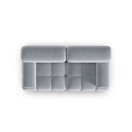 Cortina Modulares 2-Sitzer Sofa aus Samt in Hellblau (Bluvel 06), 188x94 cm von Cosmopolitan Design – Bild 5