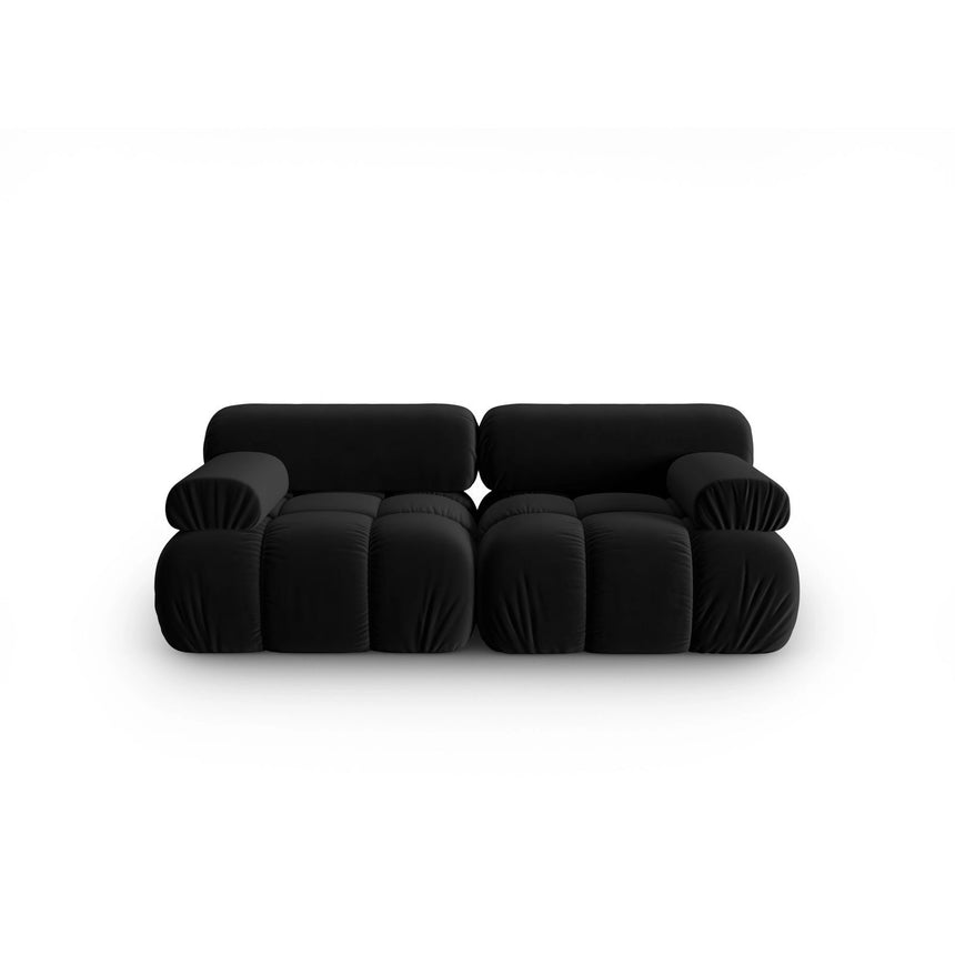 Cortina Modulares 2-Sitzer Sofa aus Samt in Schwarz (Bluvel 19), 188x94 cm von Cosmopolitan Design – Bild 1