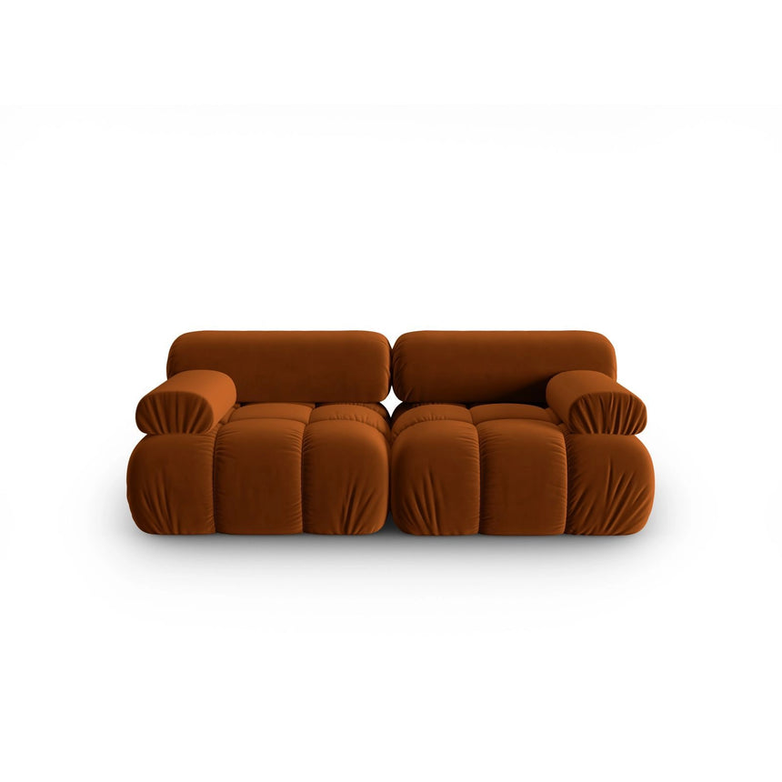 Cortina Modulares 2-Sitzer Sofa aus Samt in Terrakotta (Bluvel 4215), 188x94 cm von Cosmopolitan Design – Bild 1
