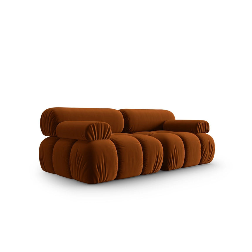 Cortina Modulares 2-Sitzer Sofa aus Samt in Terrakotta (Bluvel 4215), 188x94 cm von Cosmopolitan Design – Bild 3