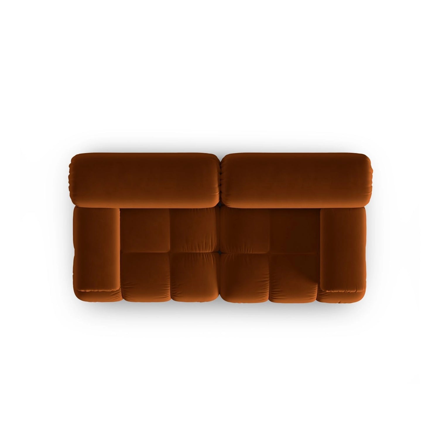 Cortina Modulares 2-Sitzer Sofa aus Samt in Terrakotta (Bluvel 4215), 188x94 cm von Cosmopolitan Design – Bild 5