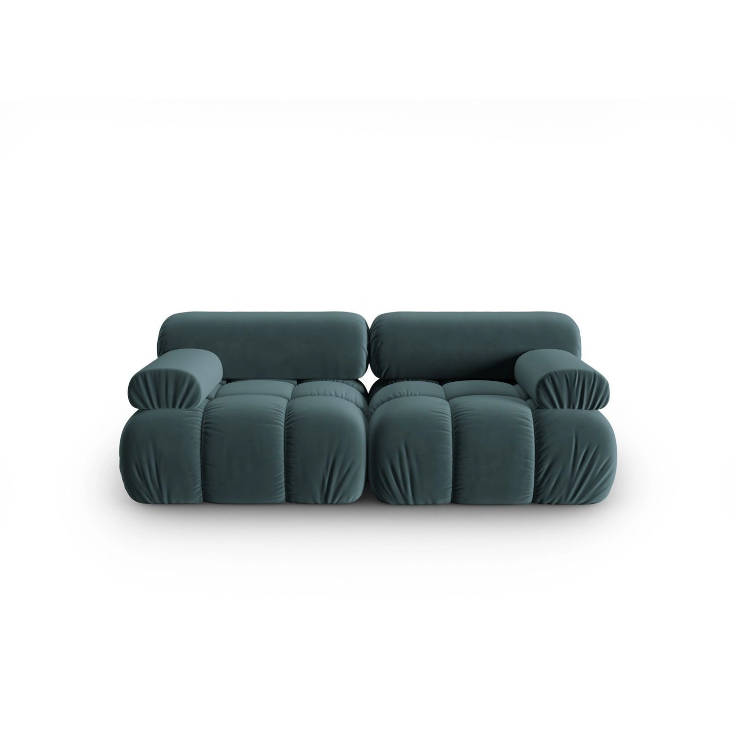 Cortina Modulares 2-Sitzer Sofa aus Samt in Türkis (Bluvel 85), 188x94 cm von Cosmopolitan Design – Bild 1