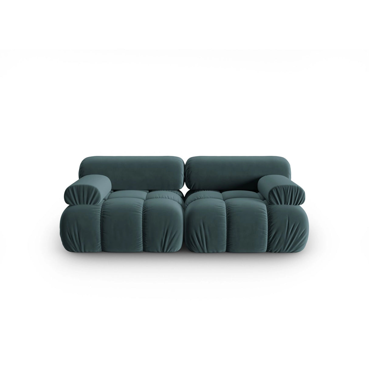 Cortina Modulares 2-Sitzer Sofa aus Samt in Türkis (Bluvel 85), 188x94 cm von Cosmopolitan Design – Bild 1