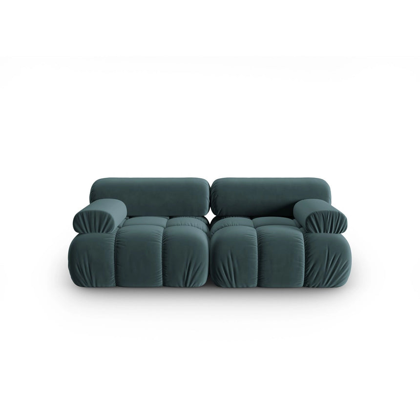 Cortina Modulares 2-Sitzer Sofa aus Samt in Türkis (Bluvel 85), 188x94 cm von Cosmopolitan Design – Bild 1