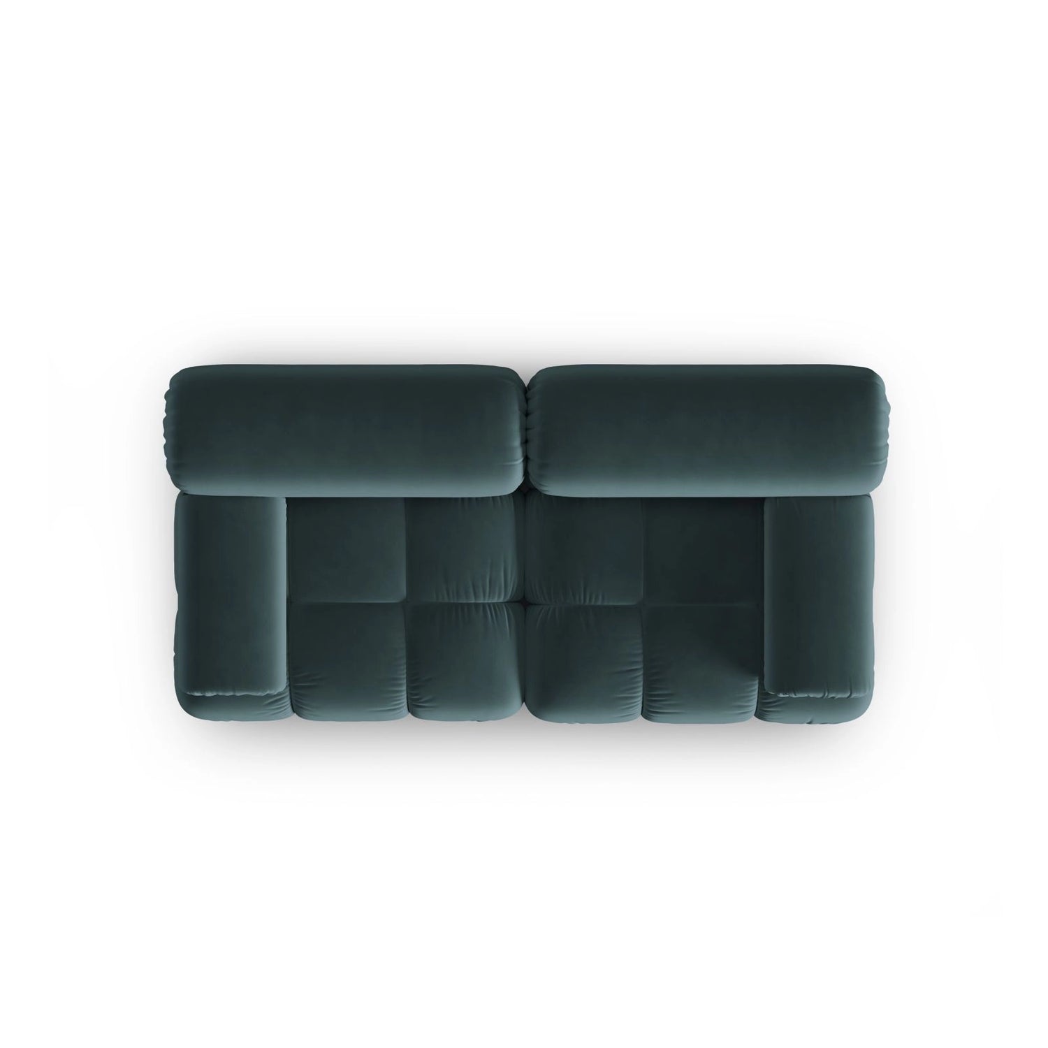 Cortina Modulares 2-Sitzer Sofa aus Samt in Türkis (Bluvel 85), 188x94 cm von Cosmopolitan Design – Bild 5