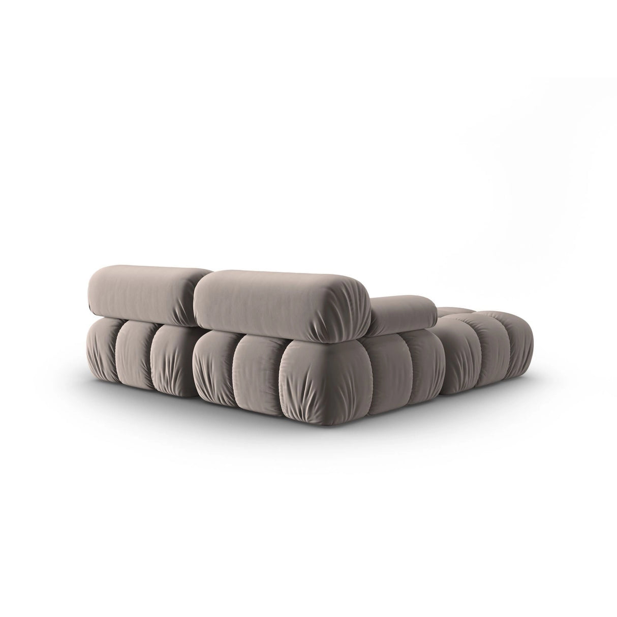 Cortina Modulares 3-Sitzer Ecksofa, Linke Seite, aus Samt in Cappuccino (Bluvel 40), 188x188 cm von Cosmopolitan Design – Bild 5
