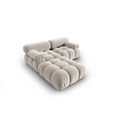 Cortina Modulares 3-Sitzer Ecksofa, Linke Seite, aus Samt in Dunkelbeige (Bluvel 30), 188x188 cm von Cosmopolitan Design – Bild 4