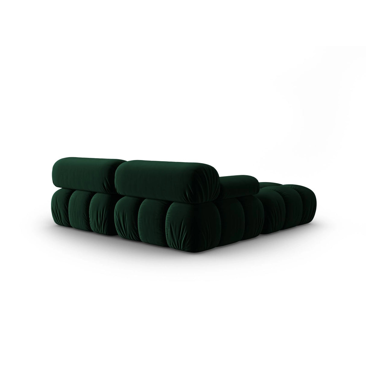Cortina Modulares 3-Sitzer Ecksofa, Linke Seite, aus Samt in Flaschengrün (Bluvel 78), 188x188 cm von Cosmopolitan Design – Bild 5