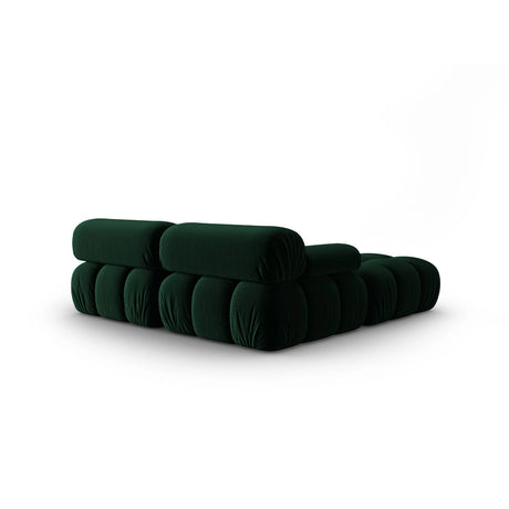 Cortina Modulares 3-Sitzer Ecksofa, Linke Seite, aus Samt in Flaschengrün (Bluvel 78), 188x188 cm von Cosmopolitan Design – Bild 5