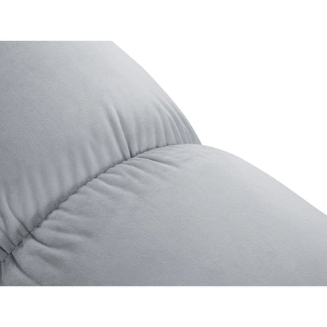 Cortina Modulares 3-Sitzer Ecksofa, Linke Seite, aus Samt in Hellblau (Bluvel 06), 188x188 cm von Cosmopolitan Design – Bild 7
