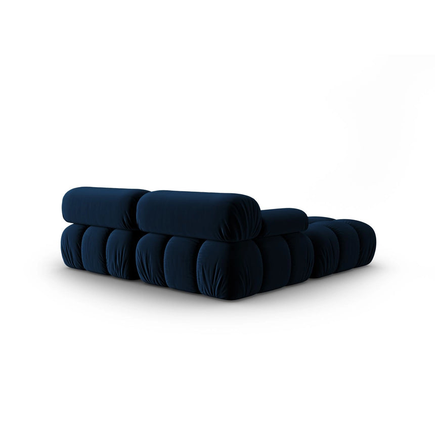 Cortina Modulares 3-Sitzer Ecksofa, Linke Seite, aus Samt in Königsblau (Bluvel 86), 188x188 cm von Cosmopolitan Design – Bild 5