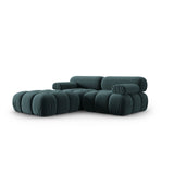 Cortina Modulares 3-Sitzer Ecksofa, Linke Seite, aus Samt in Türkis (Bluvel 85), 188x188 cm von Cosmopolitan Design – Bild 3
