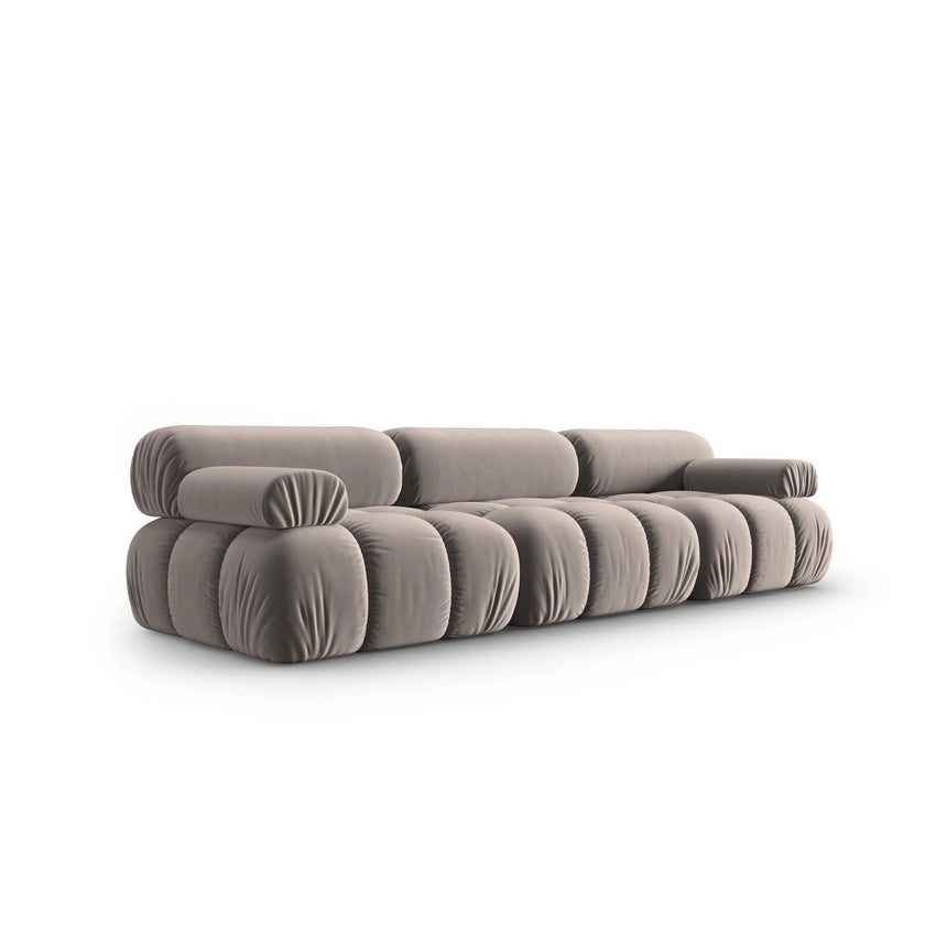 Cortina Modulares 3-Sitzer Sofa aus Samt in Cappuccino (Bluvel 40), 282x94 cm von Cosmopolitan Design – Bild 3