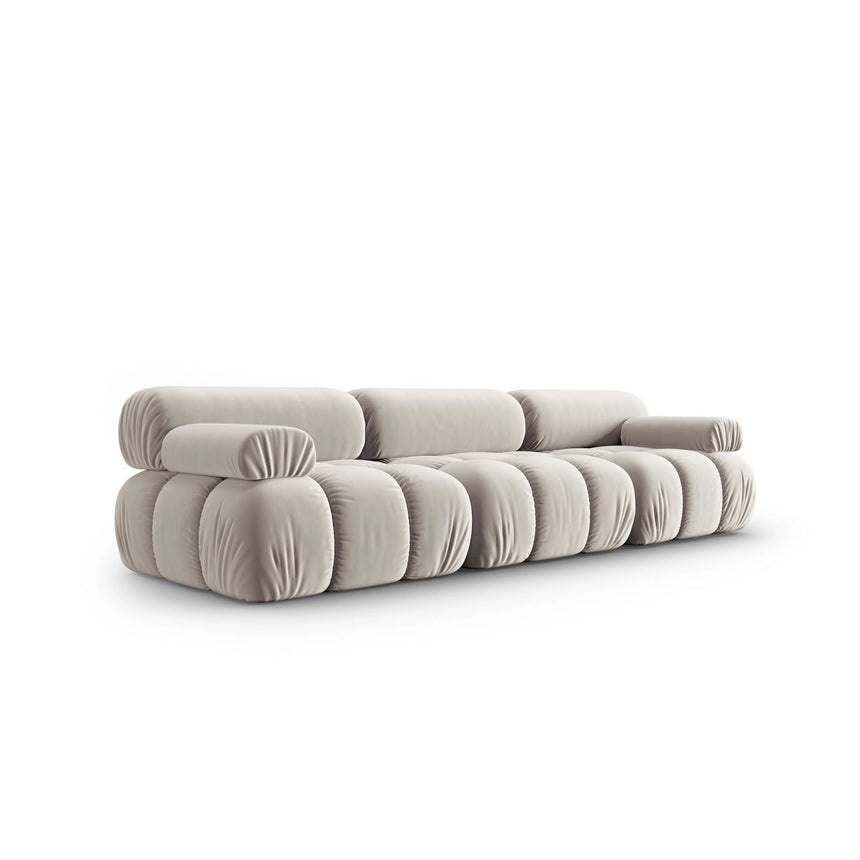 Cortina Modulares 3-Sitzer Sofa aus Samt in Dunkelbeige (Bluvel 30), 282x94 cm von Cosmopolitan Design – Bild 3